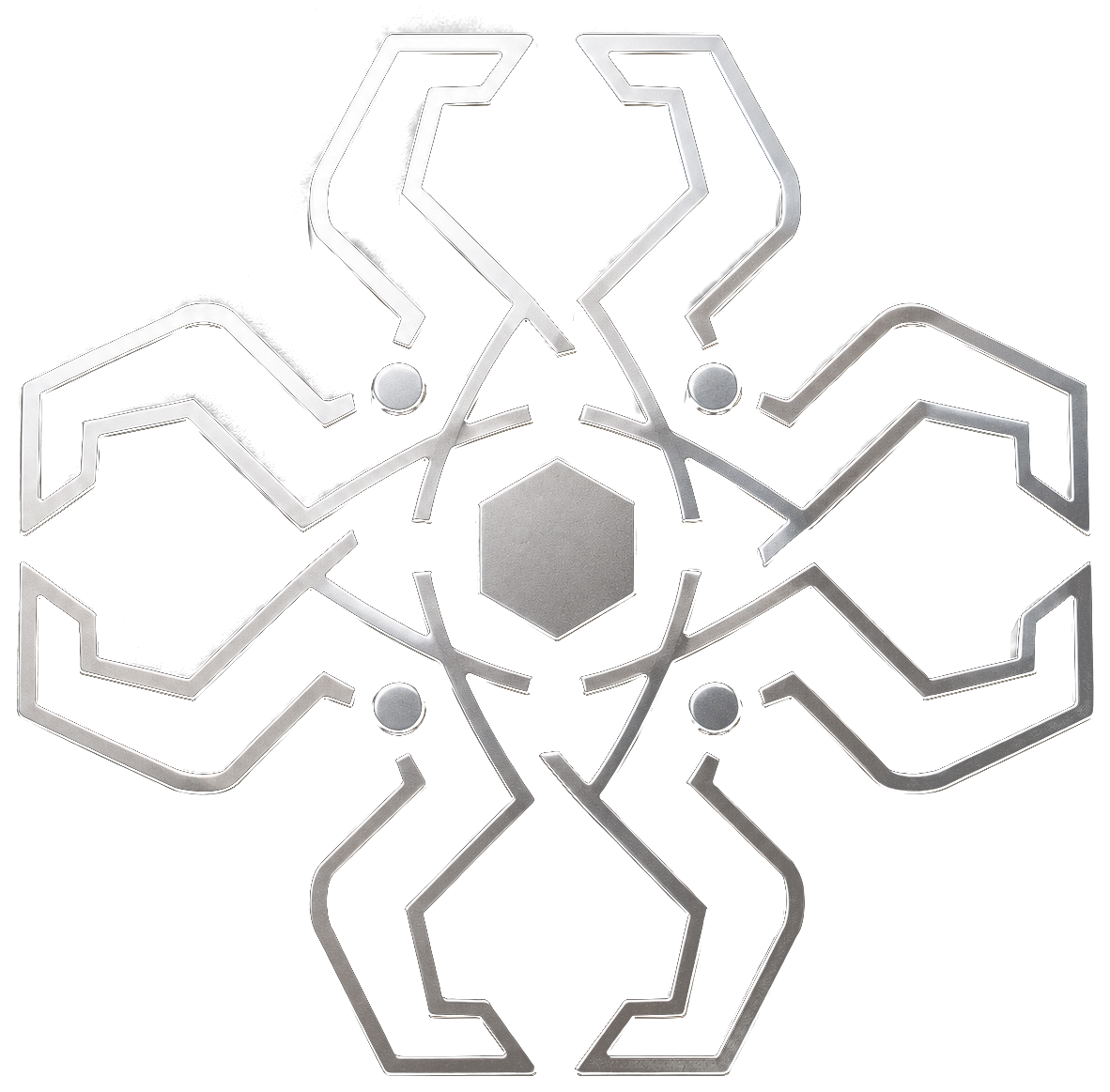 OctaMem — the persistent memory layer, rendered as an interlocking eight-fold mark
